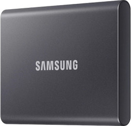 SAMSUNG כונן חיצוני  SAMSUNG PORTABLE SSD T7 1TB USB3.2 אפור MU-PC1T0T