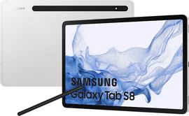 SAMSUNG טאבלט 11" Samsung Galaxy Tab S8 סמסונג SM-X706 128GB/8GB WiFi+5G - כסוף