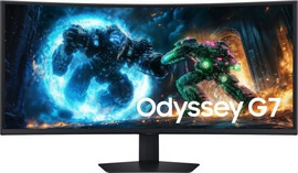 SAMSUNG מסך גיימינג קעור Samsung Odyssey G7 S40FG750EU 40'' VA WUHD 5K 180Hz 1ms - עיצוב 21:9 - טכנולוגיית FreeSync Premium Pro - צבע שחור