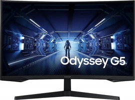 SAMSUNG מסך מחשב גיימינג קעור 27" Samsung סמסונג Odyssey G5 C27G54TQBU