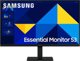 SAMSUNG מסך מחשב Samsung Essential Monitor S3 S30GD S27D300GAM 27" FHD IPS 100Hz - צבע שחור