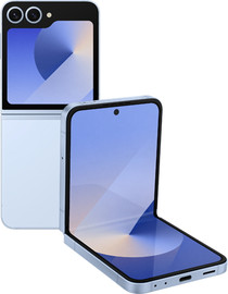 SAMSUNG טלפון סלולרי מתקפל 6.7" + 3.4" Samsung Galaxy Z Flip6 סמסונג SM-F741B 512GB/12GB כחול