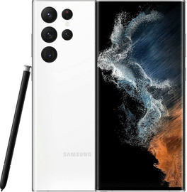 SAMSUNG טלפון סלולרי Samsung Galaxy S22 Ultra SM-S908E/DS 256GB 12GB RAM סמסונג צבע לבן מאוקטב/מחודש