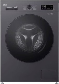 LG מכונת כביסה 9 ק"ג LG F4X1009NMB ‏1400 סל"ד – צבע סילבר מנוע אינוורטר Direct Drive