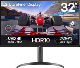 LG מסך מחשב ''31.5 LG ULTRAFINE 4K אל ג'י דגם 32UR550K-B