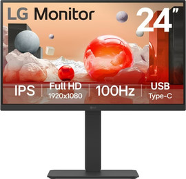 LG מסך מחשב מקצועי 24" LG FHD אל ג'י 24BA650-B