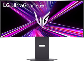 LG מסך מחשב גיימינג קעור 34" OLED WQHD ‏LG אל ג'י UltraGear 34GX900A-B