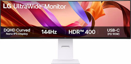 LG מסך מחשב גיימינג קעור 49" Dual QHD Nano IPS ‏LG אל ג'י Ultrawide 49U950A-W