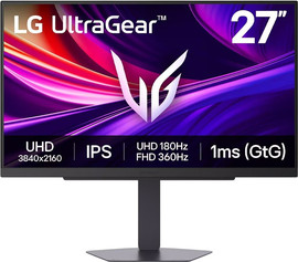 LG מסך מחשב גיימינג LG UltraGear 27G810A-B 27" IPS Dual-Mode 4K 180Hz / FHD 360Hz - צבע שחור