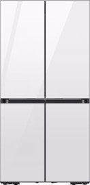 SAMSUNG מקרר 4 דלתות - 648 ליטר כולל התקן שבת מובנה מהדרין Samsung	 סמסונג RM70F63REW זכוכית לבנה