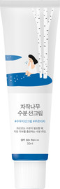 ROUND LAB קרם הגנה מועשר בתמצית עץ לבנה SPF50