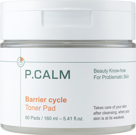 P.Calm רפידות טונר לפנים לאיזון מחסום העור