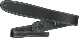 PERRIS רצועה לגיטרה מעור תפר כפול שחור PERRIS P25ST-175