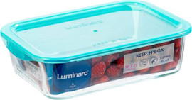 LUMINARC כלי אחסון מלבני עם מכסה 1.970 ליטר Luminarc