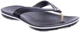 Crocs Crocs Crocband Flip - נעלי אצבע לגברים ולנשים קרוקס בצבע שחור