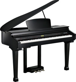 KURZWEIL פסנתר כנף חשמלי שחור 88 קלידים   KAG100