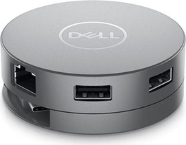 Dell תחנת עגינה Dell DA310 USB-C מולטיפורט 7 ב-1 – HDMI, VGA, DP, RJ45, USB-C/A, טעינה 90W