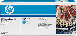 HP טונר כחול מקורי HP CE741AC (7,300 דפים)