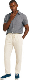 NAUTICA מכנסי פשתן לגבר דגם  LINEN PULL-ON
