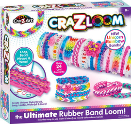 Cra-Z-Art קרייזי לום - ערכה ליצירת צמידים מגומיות צבעוניות מבית Cra-Z-Art