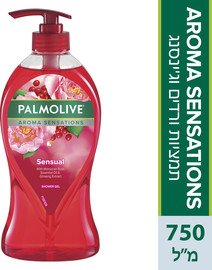 פלמוליב AROMA SENSATIONS ג'ל רחצה ורדים ותמצית ג'ינסנג