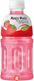 Teimim Mogu Mogu Strawberry משקה בטעם תות עם חתיכות ג'ל קוקוס