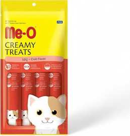 ME-O מארז 4 יחידות מיאו לחתול | מעדן קרם סרטן | 60 גרם