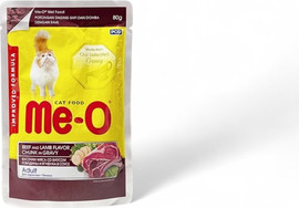 ME-O מיאו פאוץ׳ | נתחי כבש ובקר ברוטב | 80 גרם