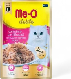 ME-O מיאו פאוץ׳ דלייט | טונה ובוניטו בג'לי | 70 גרם