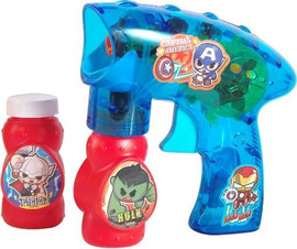 BS Toys אקדח בועות סבון עם 2 בקבוקי נוזל ואורות - הנוקמים
