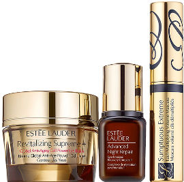 ESTEE LAUDER +SUPREME סט קרם עיניים + סרום תיקון + מסקרה