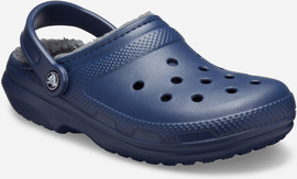 Crocs Crocs Classic Lined Clog - כפכפים פרוותיים קרוקס בצבע נייבי/אפור