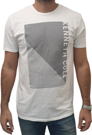 Kenneth cole טי שרט קצרה לגברים דגם MFS9BKQ12110