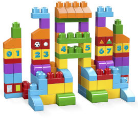 Mega Bloks תיק בואו נלמד 150 חלקים