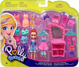 Mattel פולי פוקט סט בובה בגדים ואביזרים Polly Pocket