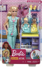 Mattel בובת ברבי רופאת תינוקות - Barbie Baby Doctor