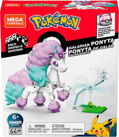 Mattel מגה בלוקס פוקימון פוניטה 64 חלקים - Mega Construx Galarian Ponyta