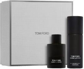TOM FORD OMBRE LEATHER סט א.ד.פ + ספריי גוף יוניסקס