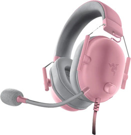 Razer אוזניות גיימינג חוטיות Razer BlackShark V2 X Pink (Quartz)