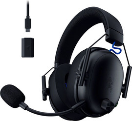 Razer אוזניות גיימינג אלחוטיות Razer BlackShark V3 for PlayStation בצבע שחור