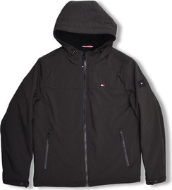 TOMMY HILFIGER מעיל סופטשל פרווה לגבר - TOMMY HILFIGER