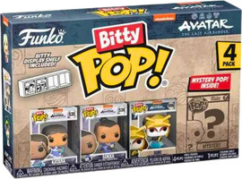 Anime Market Funko Bitty Pop! – מארז Avatar: The Last Airbender 4 דמויות מיני | כולל דמות מסתורית ומדף תצוגה אקרילי