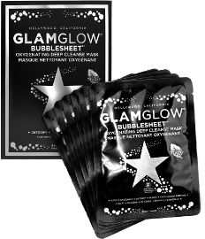 GLAMGLOW BUBBLESHEET סט מסכות בד עשירות בנוגדי חמצון לניקוי עמוק
