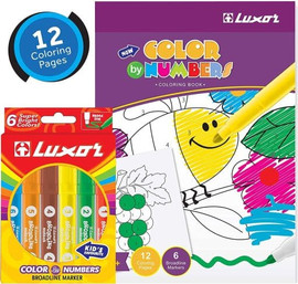 Aya Baby חוברת צביעה + 6 צבעים LUXAR
