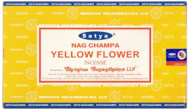 סאטיה מארז קטורת הודית טבעית Yellow Flowers 12 יחידות