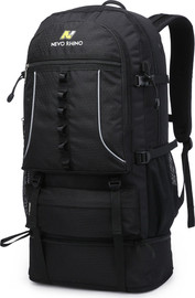 Camel Mountain תיק גב The Nomad™ Pro 45+10L מתרחב ועמיד במים - שחור