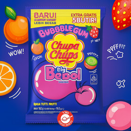 Chupa Chups Babol bubble gum באבול מסטיקים בטעמי פירות