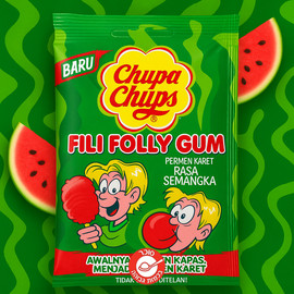 Chupa Chups Chupa Chupa Cotton bubble gum שערות סבתא מסטיק בטעם אבטיח