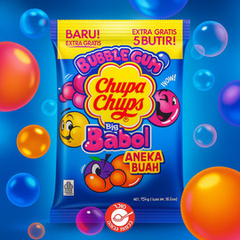 Chupa Chups Babol bubble gum באבול מסטיק בלונים בטעמי פירות