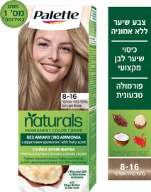 פאלטה נטורלס צבע שיער 8-16 בלונד בהיר אפרפר